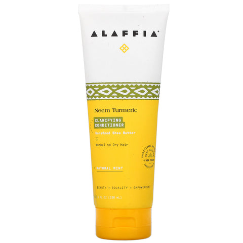 Alaffia, Neem Turmeric, Clarifying Conditioner, Natural Mint, 8 fl oz (236 ml)