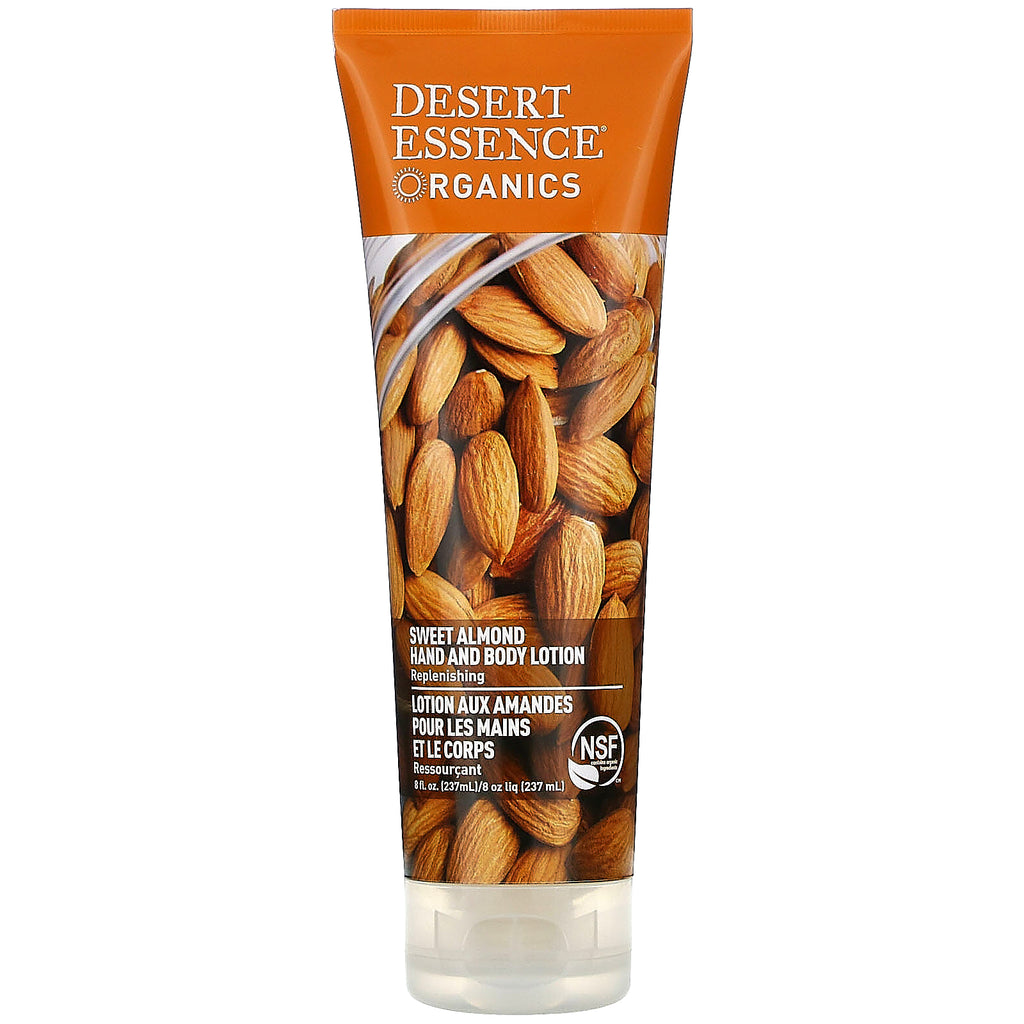 Desert Essence, Organics, Hand and Body Lotion, Sweet Almond, 8 fl oz (237 ml)