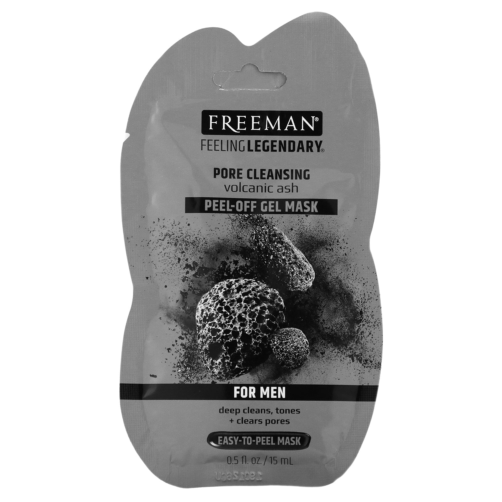 Freeman Beauty, Feeling Legendary, Pore Cleansing Peel-Off Gel Mask, For Men, 0.5 fl oz (15 ml)