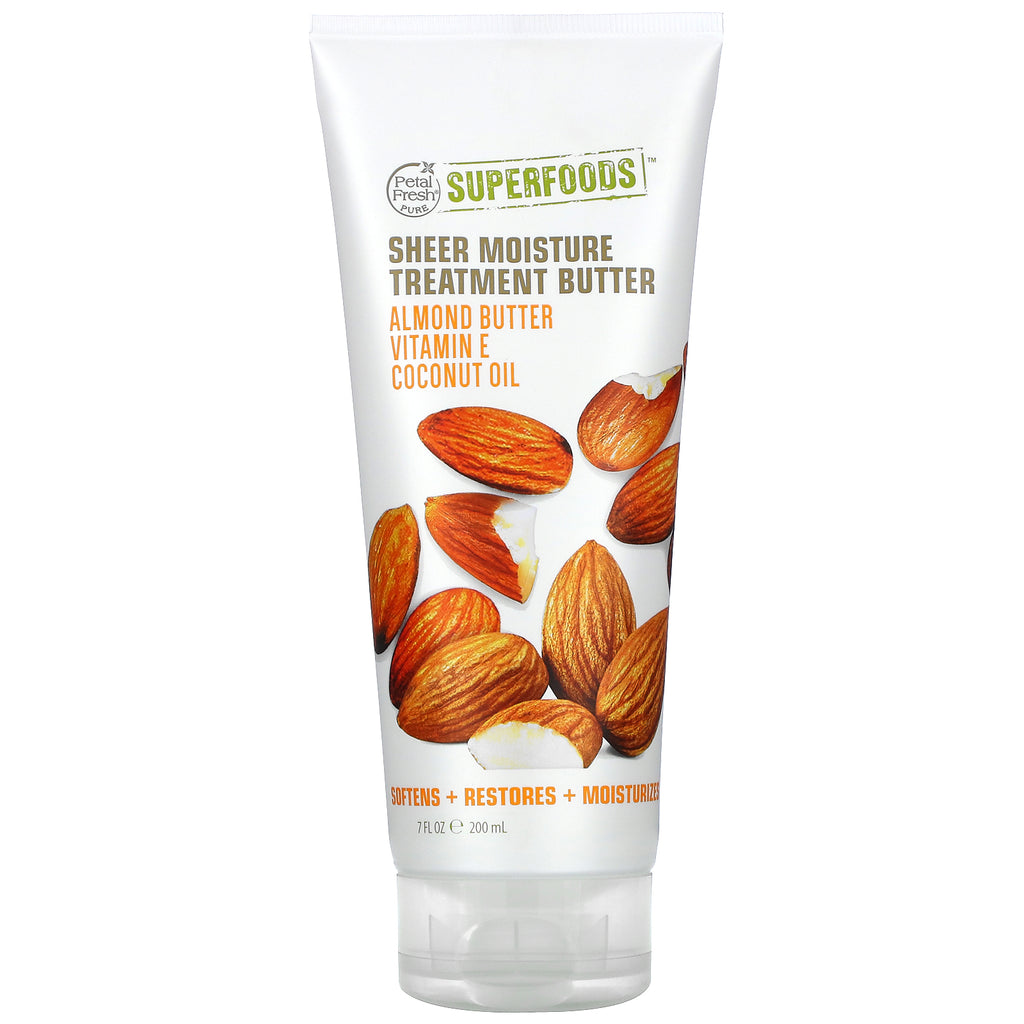 Petal Fresh, SuperFoods, Sheer Moisture Treatment Butter, Almond Butter, Vitamin E, Coconut Oil, 7 fl oz (200 ml)