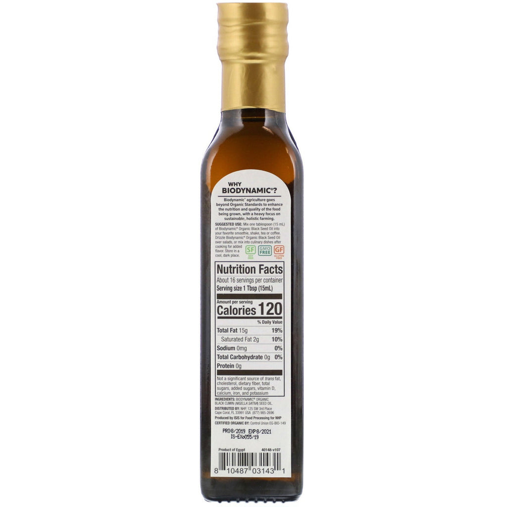 Dr. Mercola, Biodynamic,  Black Seed Oil, 8.4 fl oz (250 ml)