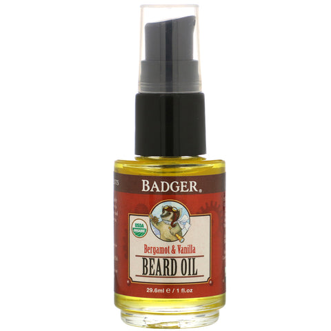Badger Company, Navigator Class, Beard Oil, Bergamot & Vanilla, 1 fl oz (29.6 ml)