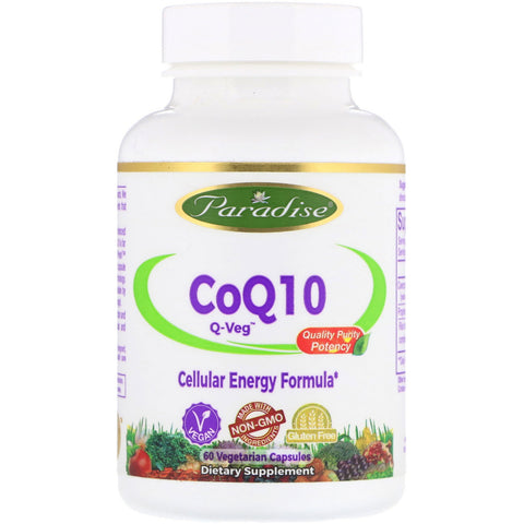 Paradise Herbs, CoQ10, Q-Veg, 60 Vegetarian Capsules