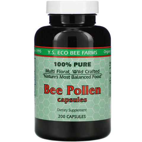 Y.S. Eco Bee Farms, Bee Pollen, 200 Capsules