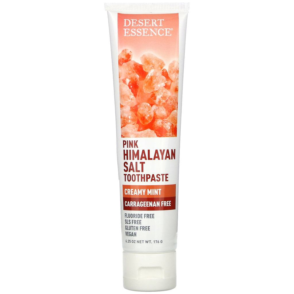 Desert Essence, Pink Himalayan Salt Toothpaste, Creamy Mint, 6.25 oz (176 g)