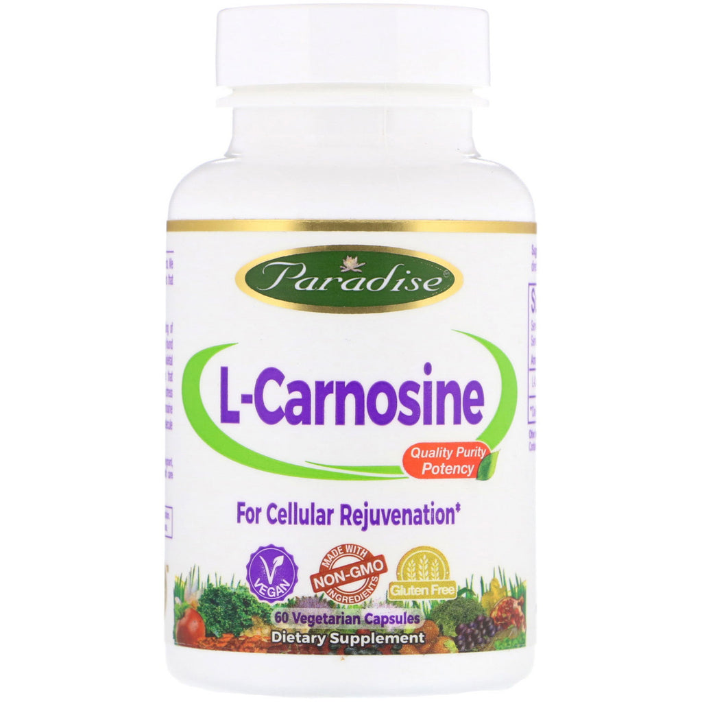Paradise Herbs, L-Carnosine, 60 Vegetarian Capsules
