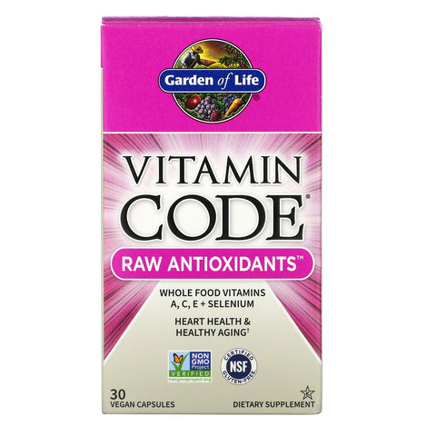 Garden of Life, Vitamin Code, RAW Antioxidants, 30 Vegan Capsules