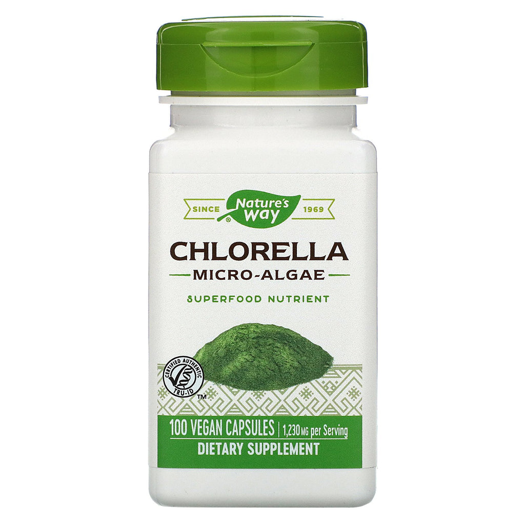 Nature's Way, Chlorella, Micro-Algae, 1,230 mg, 100 Vegan Capsules