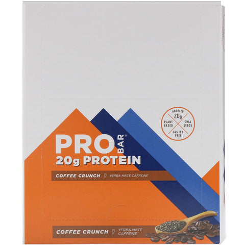 ProBar, Protein Bar, Coffee Crunch, 12 Bars, 2.47 oz (70 g) Each