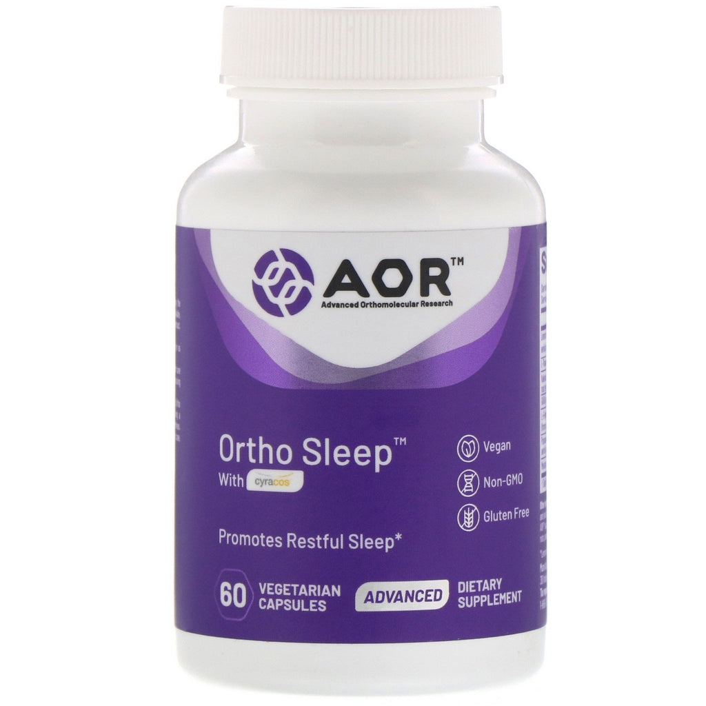 Advanced Orthomolecular Research AOR, Ortho Sleep with Cyracos, 60 Vegetarian Capsules
