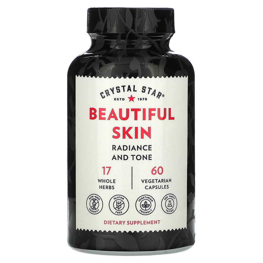 Crystal Star, Beautiful Skin, 60 Vegetarian Capsules