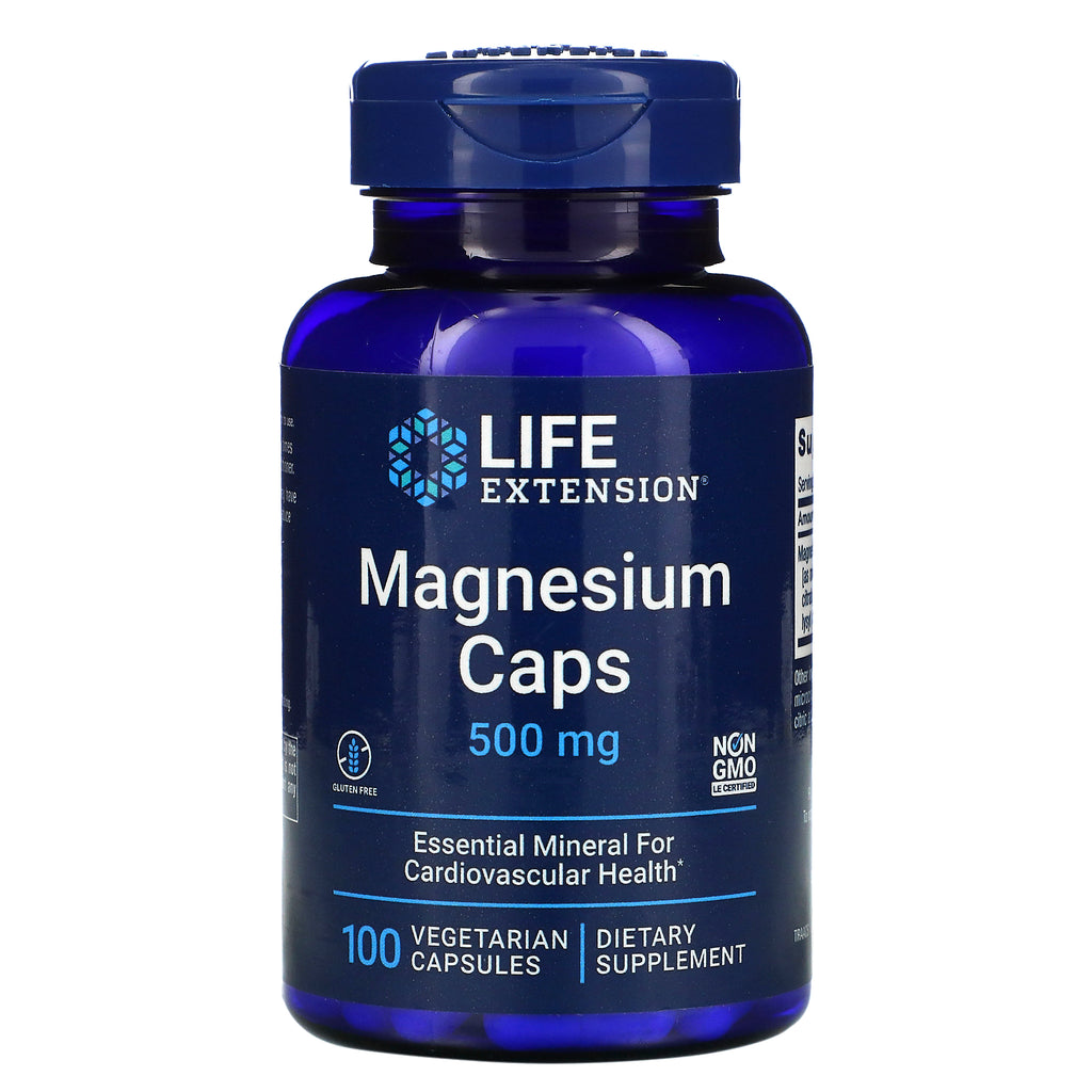 Life Extension, Magnesium Caps, 500 mg, 100 Vegetarian Capsules