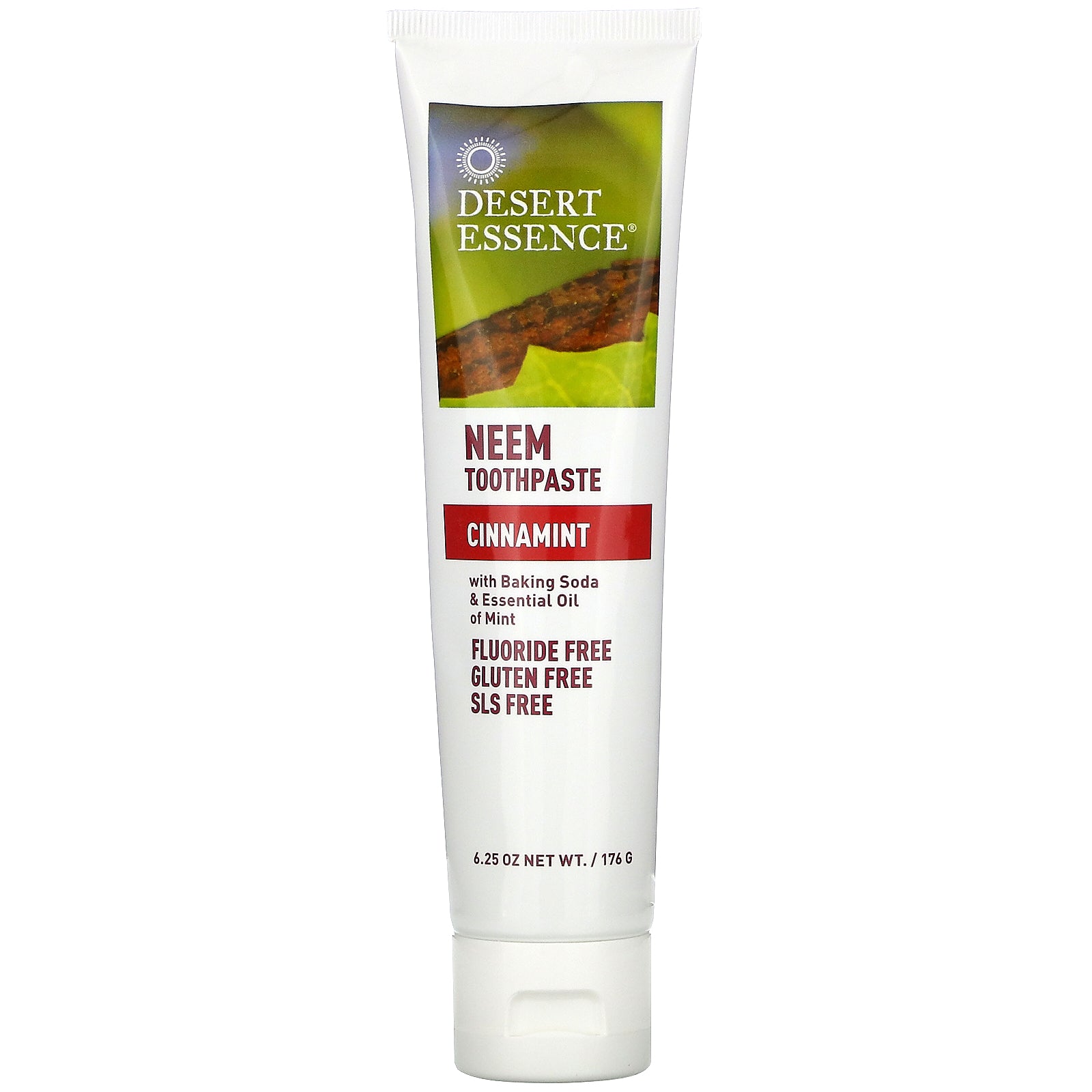 Desert Essence, Neem Toothpaste, Cinnamint, 6.25 oz (176 g)