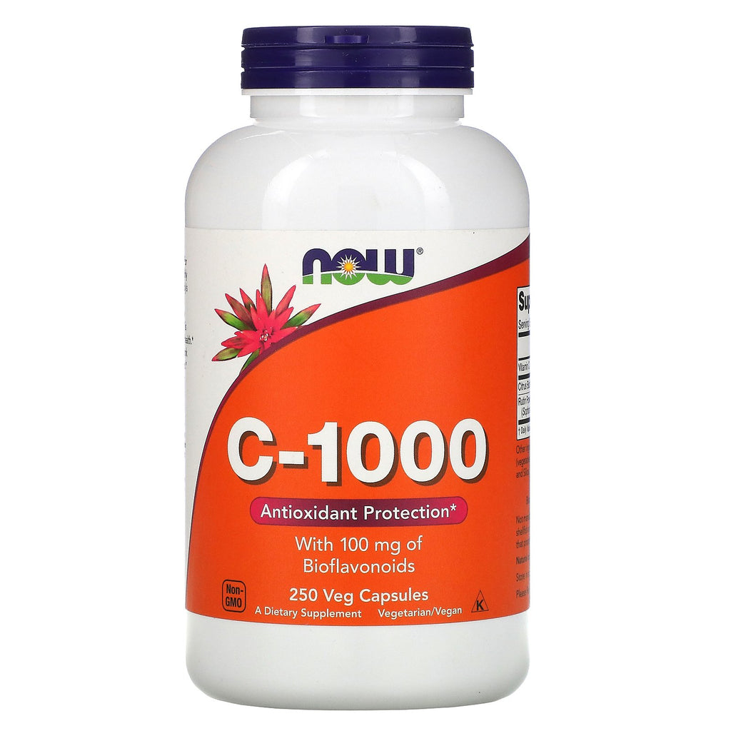 Now Foods, C-1000, With 100 mg of Bioflavonoids, 250 Veg Capsules