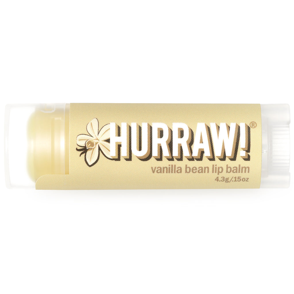 Hurraw! Balm, Lip Balm, Vanilla Bean, .15 oz (4.3 g)