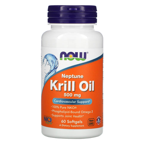 Now Foods, Neptune Krill Oil, 500 mg, 60 Softgels