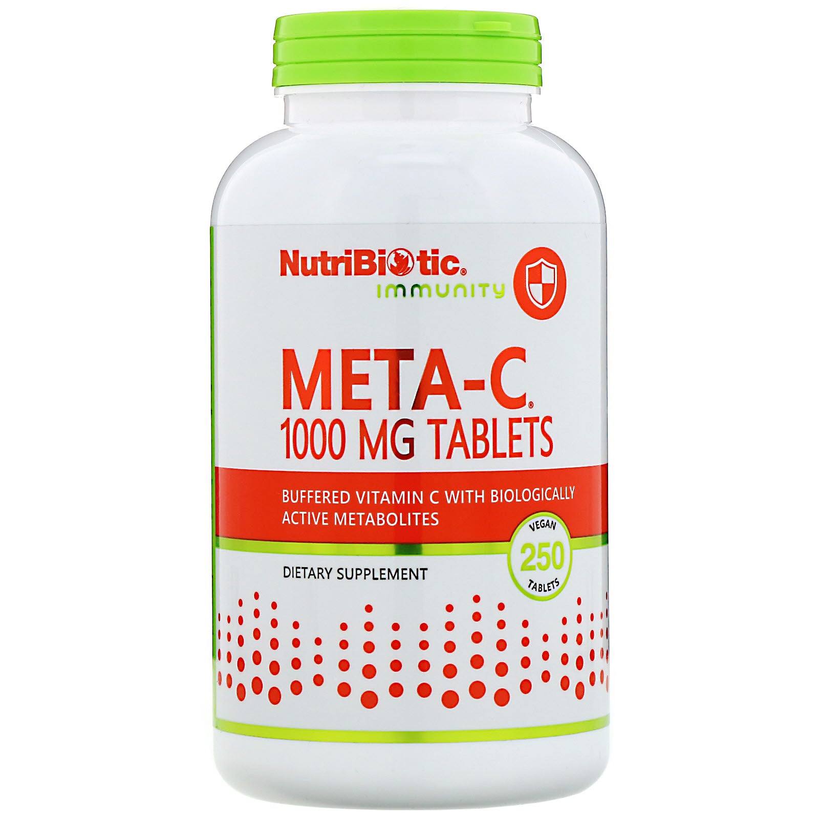 NutriBiotic, Immunity,  Meta-C, 1,000 mg, 250 Vegan Tablets