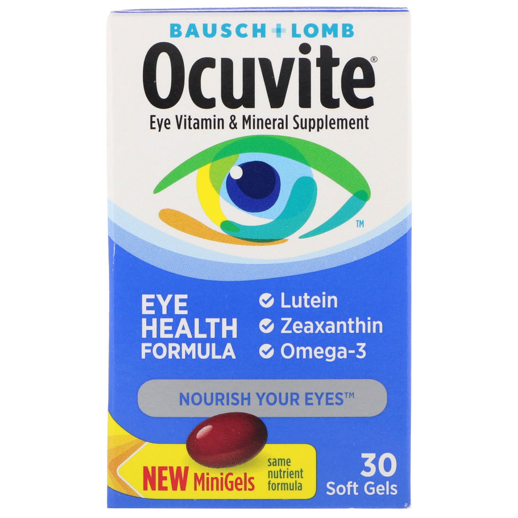 Bausch & Lomb, Ocuvite, Eye Health Formula, 30 Soft Gels