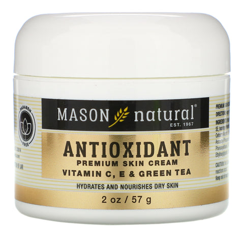Mason Natural, Antioxidant Premium Skin Cream,  Vitamin C, E & Green Tea, 2 oz (57 g)