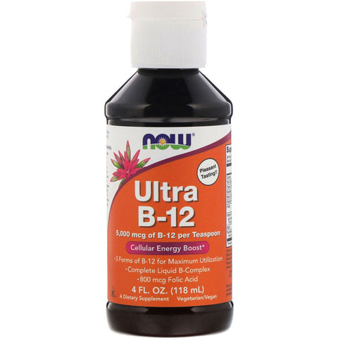 Now Foods, Ultra B-12, 5,000 mcg, 4 fl oz (118 ml)