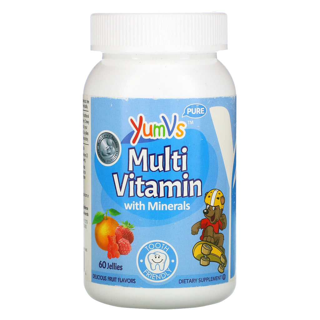 YumV's, Multi Vitamin with Minerals, Delicious Fruit Flavors, 60 Jellies