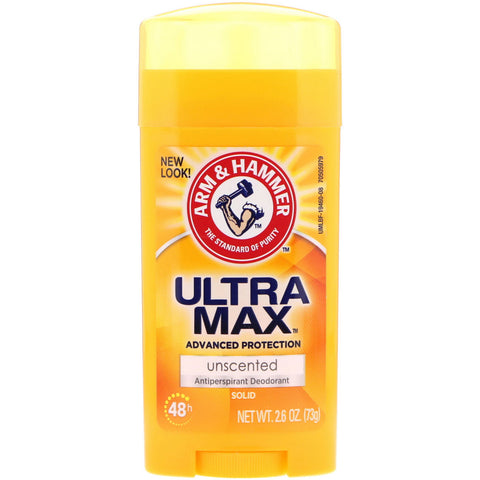 Arm & Hammer, UltraMax, Solid Antiperspirant Deodorant, for Women, Unscented, 2.6 oz (73 g)