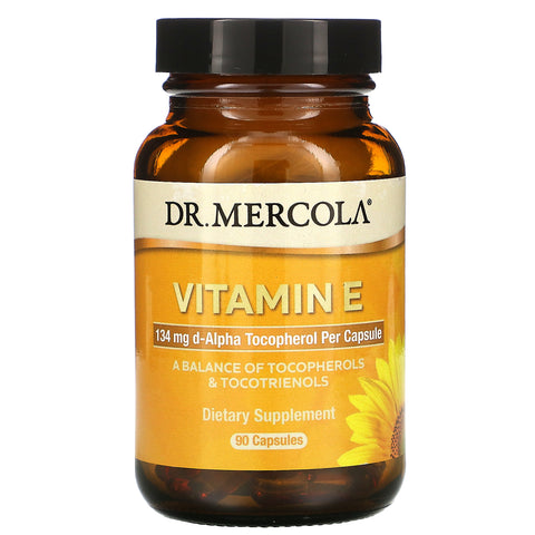 Dr. Mercola, Vitamin E, 90 Capsules