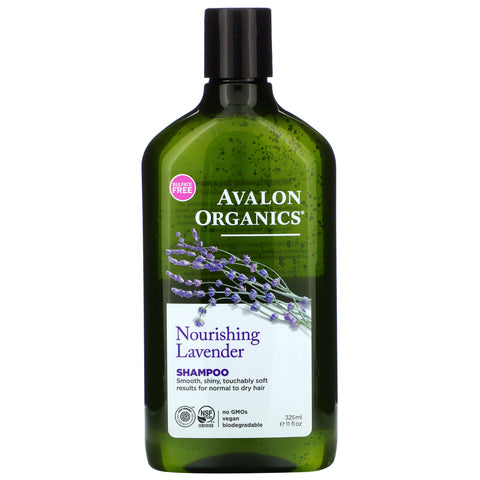 Avalon Organics, Shampoo, Nourishing, Lavender, 11 fl oz (325 ml)