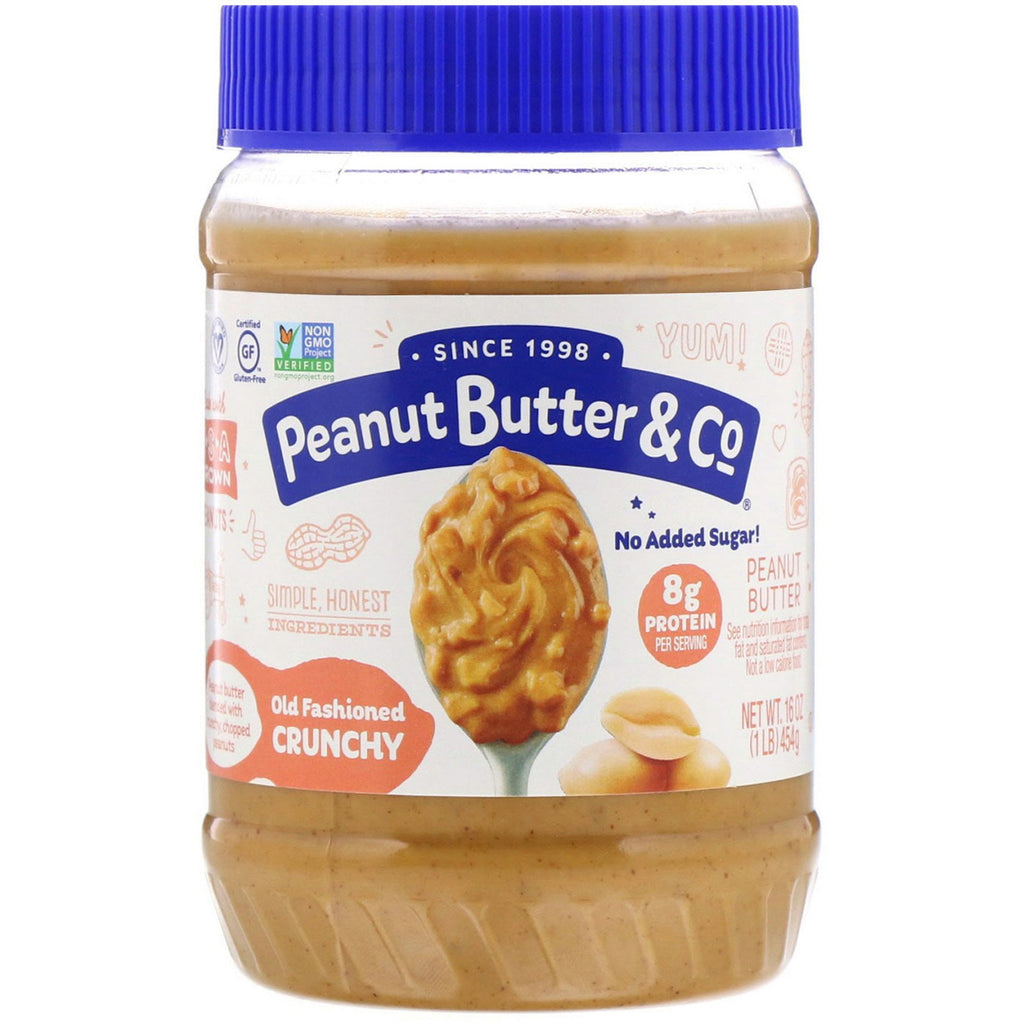 Peanut Butter & Co., Old Fashioned Crunchy, 100% Natural Crunchy Peanut Butter, 16 oz (454 g)