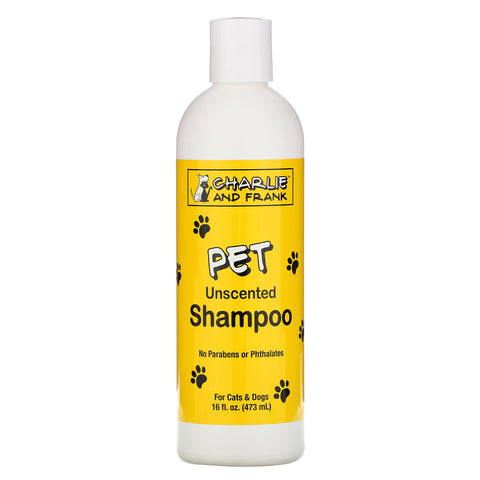 Charlie & Frank, Pet Shampoo, Unscented, 16  fl oz (473 ml)