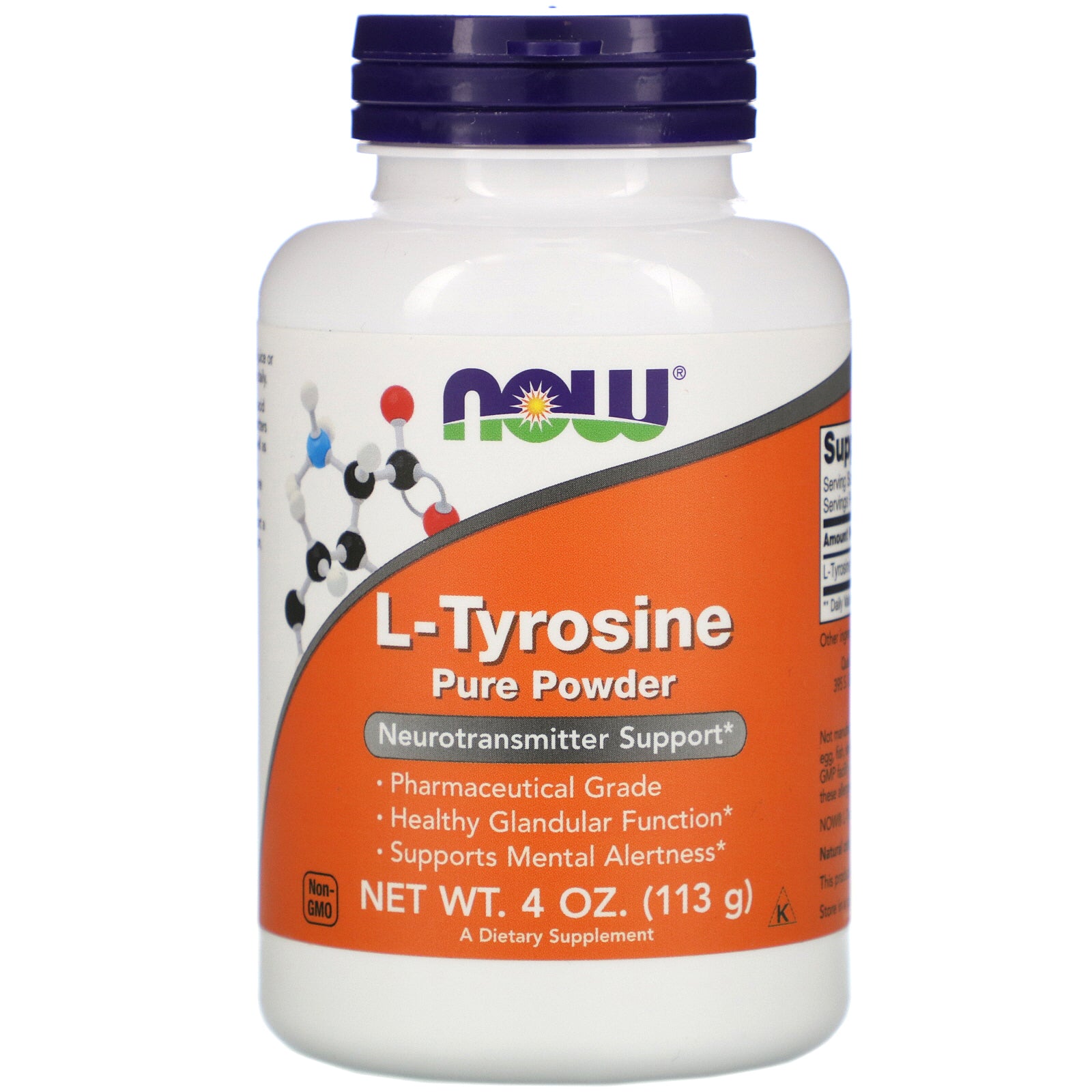 Now Foods, L-Tyrosine Pure Powder, 4 oz (113 g)