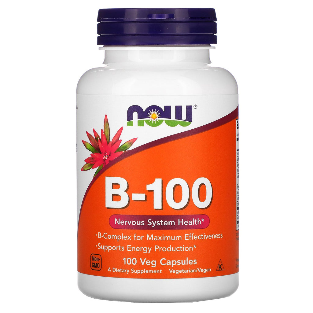 Now Foods, B-100, 100 Veg Capsules