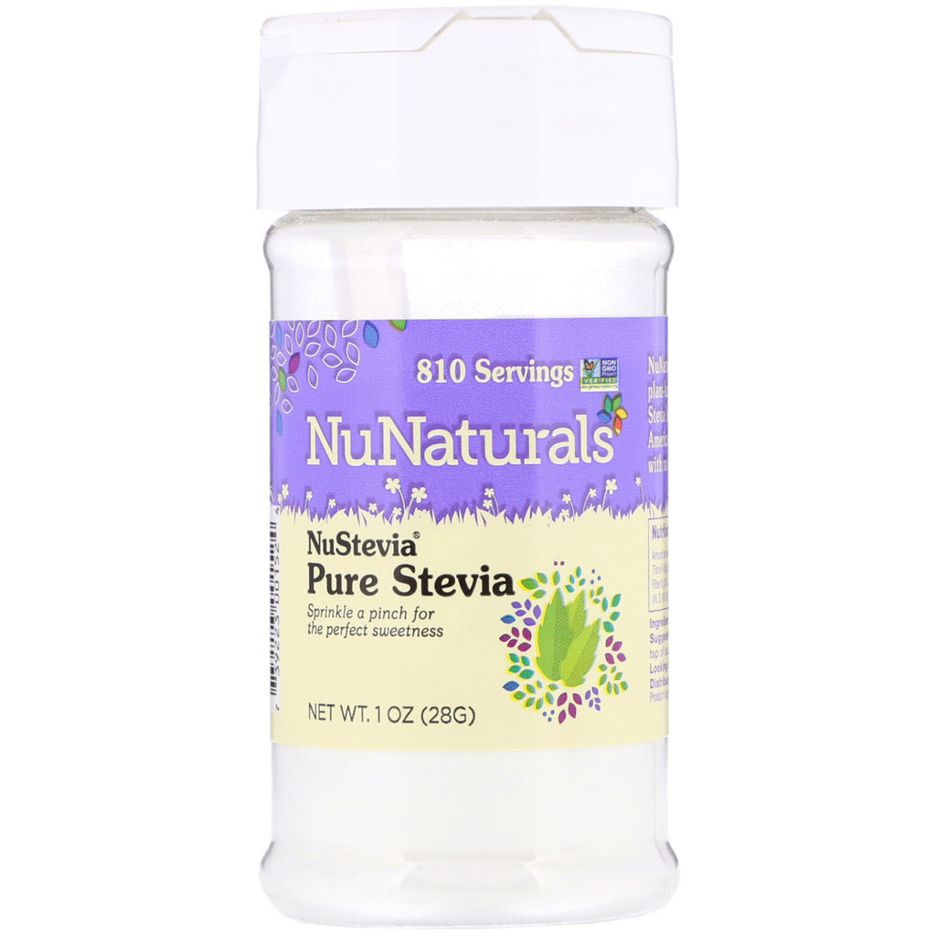 NuNaturals, NuStevia, Pure Stevia, 1 oz (28 g)
