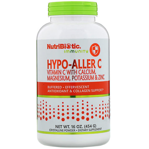 NutriBiotic, Immunity, Hypo-Aller C Vitamin C with Calcium, Magnesium, Potassium & Zinc, 16 oz (454 g)