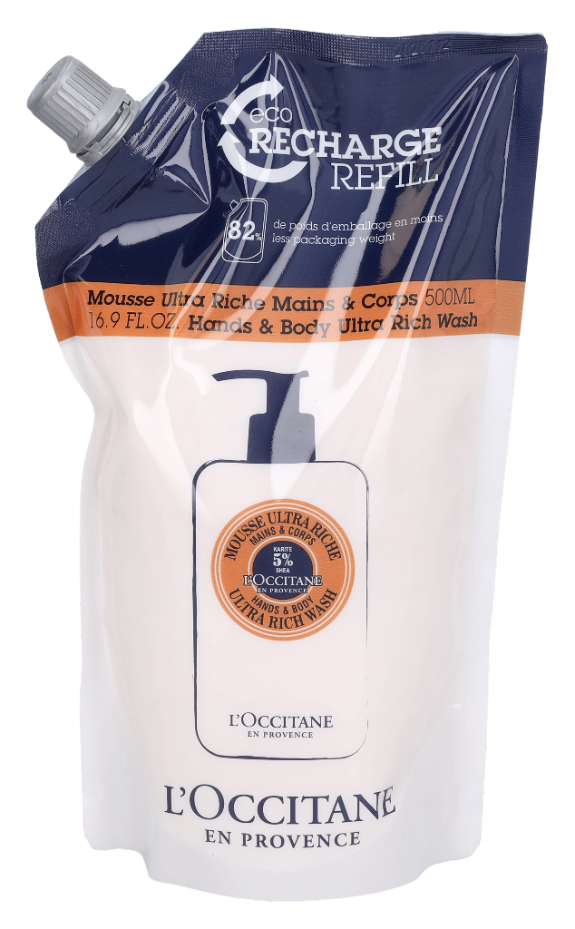 L'Occitane Ultra Rich Hånd- og kropsvask - Refill 500 ml