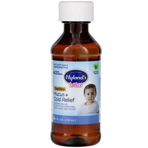 Hyland's, Baby, Mucus + Cold Relief, Daytime, Ages 6 Months +, 4 fl oz (118 ml)