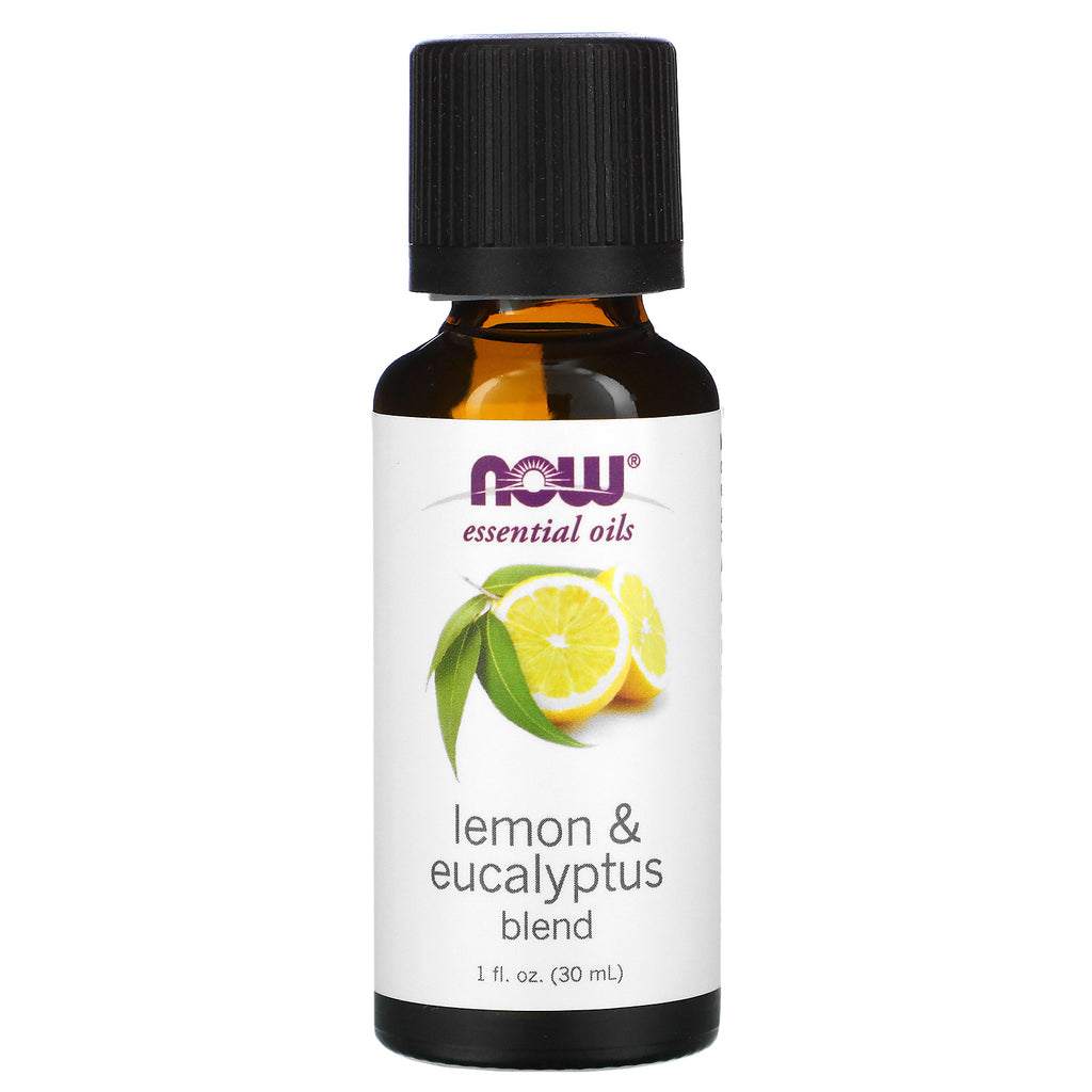 Now Foods, Essential Oils, Lemon & Eucalyptus Blend, 1 fl oz (30 ml)