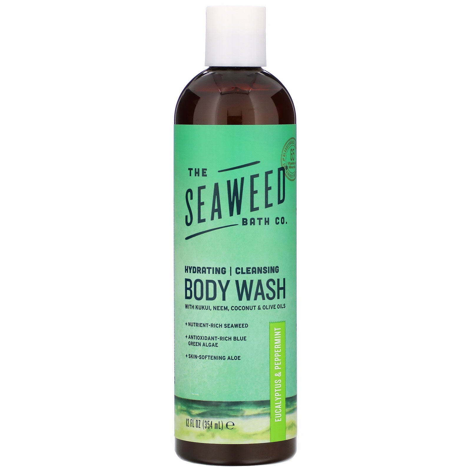 The Seaweed Bath Co., Hydrating Cleansing Body Wash, Eucalyptus & Peppermint, 12 fl oz (354 ml)