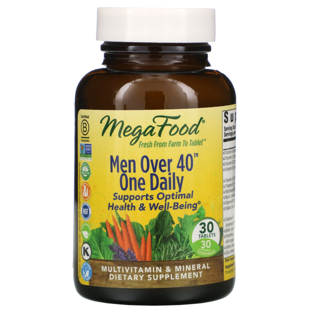 MegaFood, Men Over 40 One Daily, 30 Tablets