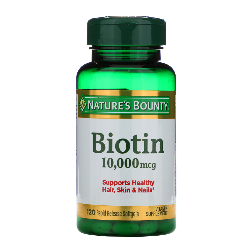 Nature's Bounty, Biotin, 10,000 mcg, 120 Rapid Release Softgels