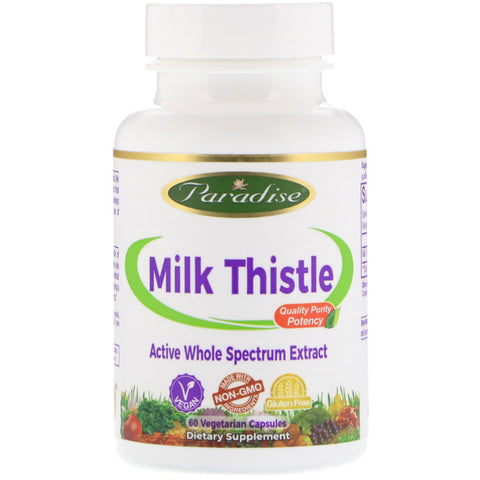 Paradise Herbs, Milk Thistle, 60 Vegetarian Capsules