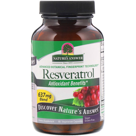 Nature's Answer, Resveratrol, 637 mg, 60 Vegetarian Capsules