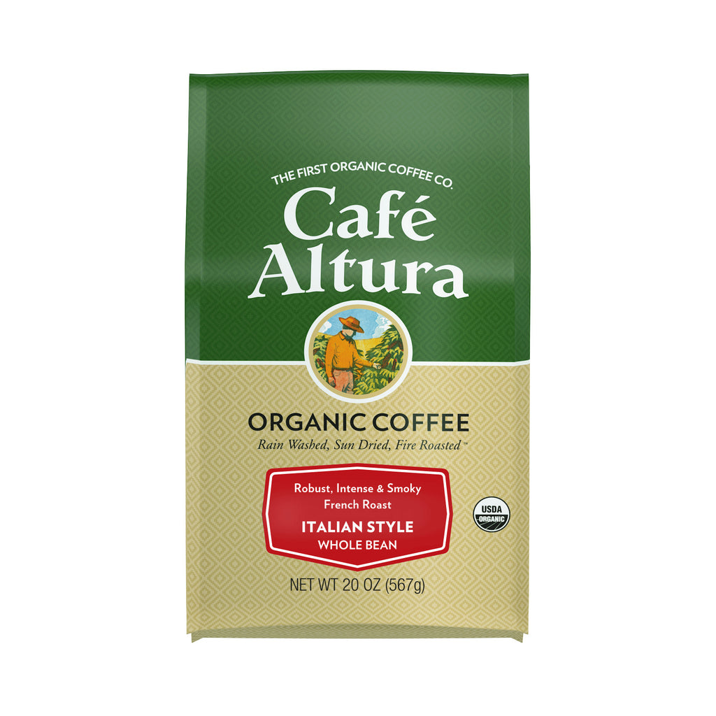 Cafe Altura, Organic Coffee, Italian Style, French Roast, Whole Bean, 20 oz (567 g)