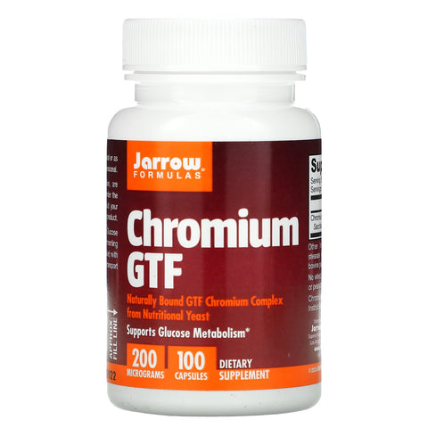 Jarrow Formulas, Chromium GTF, 200 mcg, 100 Capsules