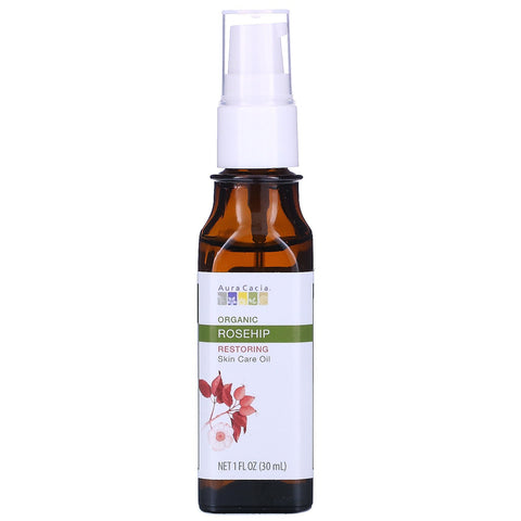 Aura Cacia, Organic Skin Care Oil, Restoring, Rosehip, 1 fl oz (30 ml)