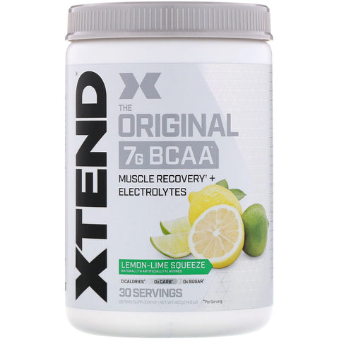 Xtend, The Original 7 G BCAA, Lemon-Lime Squeeze, 14.8 oz (420 g)