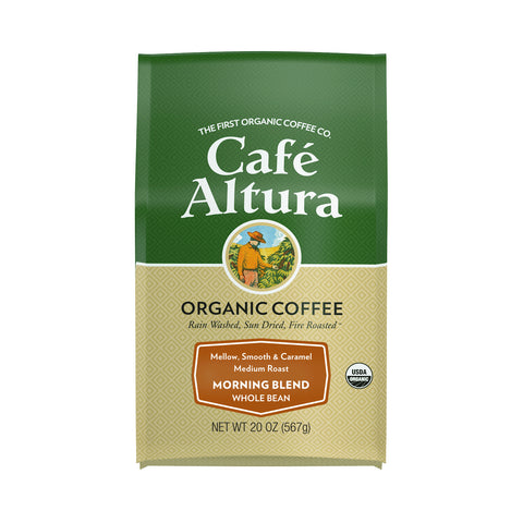 Cafe Altura, Organic Coffee, Morning Blend, Medium Roast, Whole Bean, 20 oz (567 g)