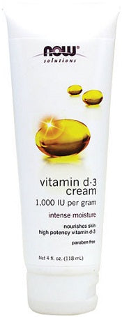 NOW Foods, Vitamin D-3 Cream - 118 ml.