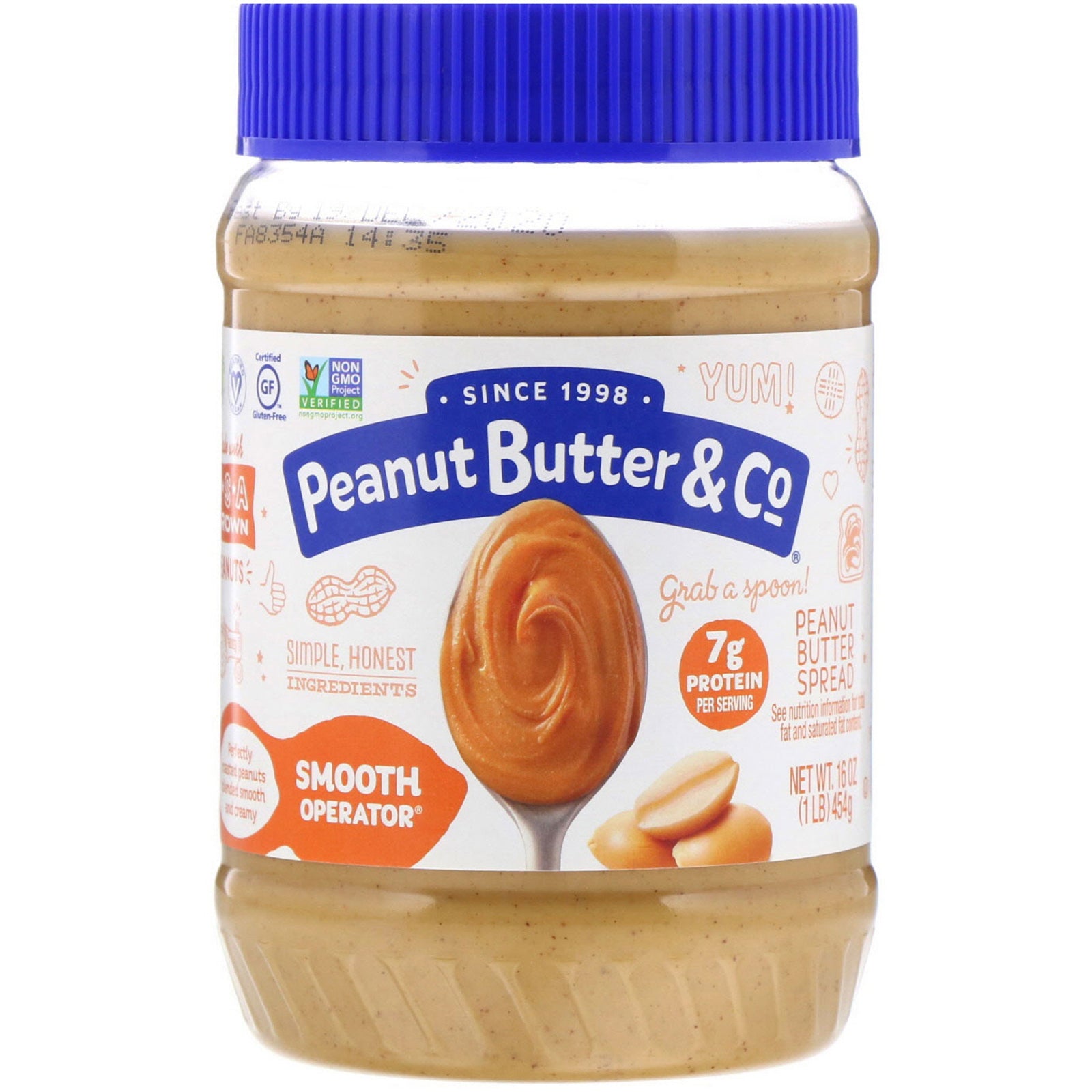 Peanut Butter & Co., Smooth Operator, Peanut Butter Spread, 16 oz (454 g)