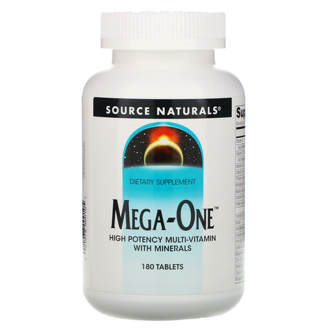 Source Naturals, Mega-One, High Potency Multi-Vitamin with Minerals, 180 Tablets